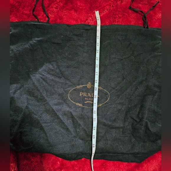 Extra Large Prada Milano Double Tie Dust Bag Cover Handbag Purse Tote Backpack - Picture 8 of 11